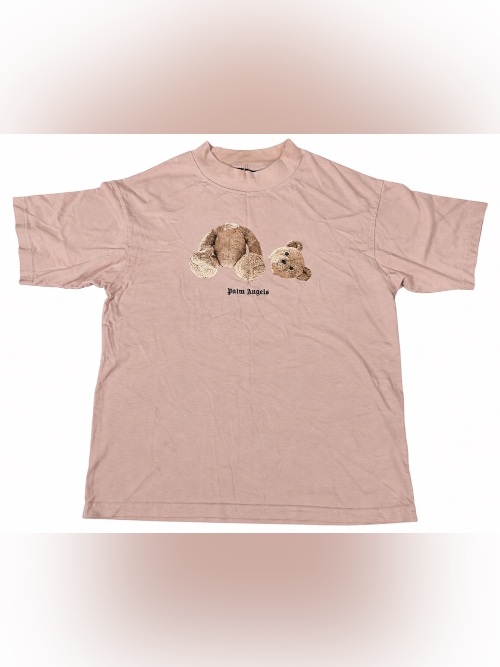Palm Angels Pink Teddy Bear Graphic T-Shirt